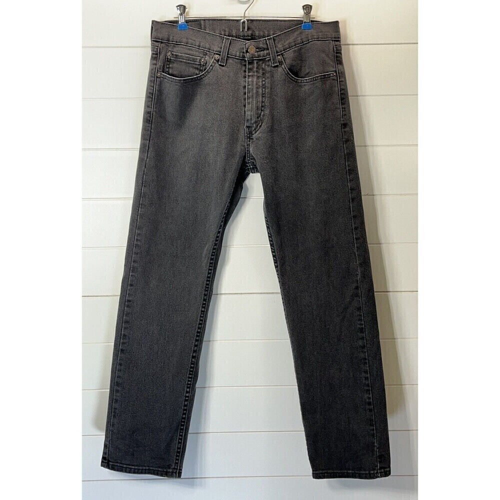 Levi's 505 Men's Washed Black Jeans 31 x 30* See Measurements Western Rodeo